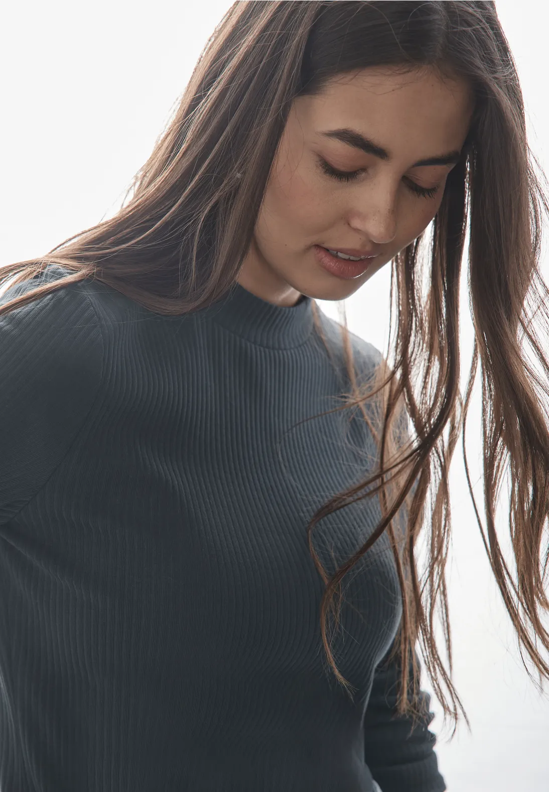 Street One Shirt met Geribbelde Structuur - Cool Vintage Green