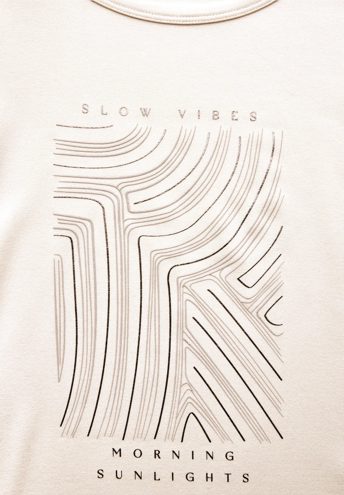 Street One T-Shirt mit Artwork - Lucid White