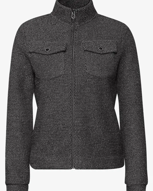 Cecil Bouclé Jacket - Black