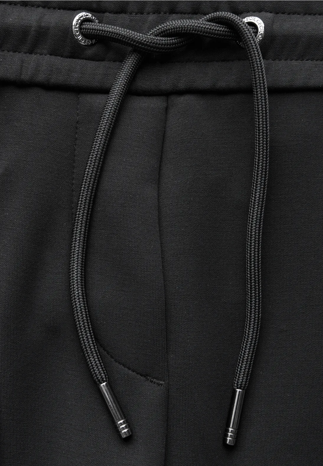 Cecil Wide Leg Pants Neele - Black