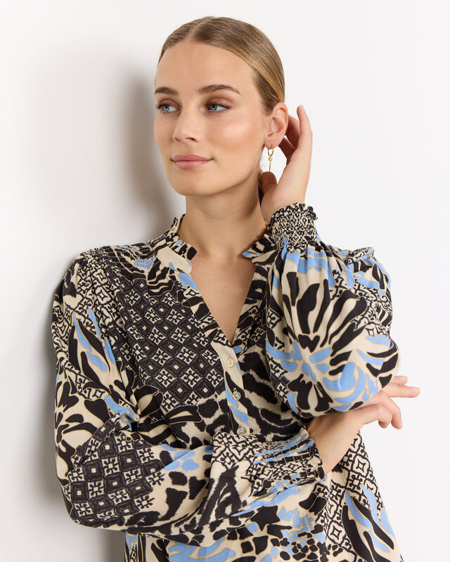 Soyaconcept Blouse Olette 1 - Air Blue Combi