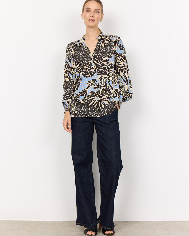 Soyaconcept Blouse Olette 1 - Air Blue Combi