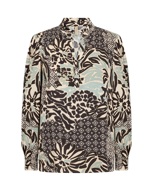 Soyaconcept Bluse Olette 1 - Mineral Green Combi