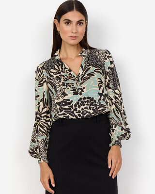 Soyaconcept Blouse Olette 1 - Mineral Green Combi