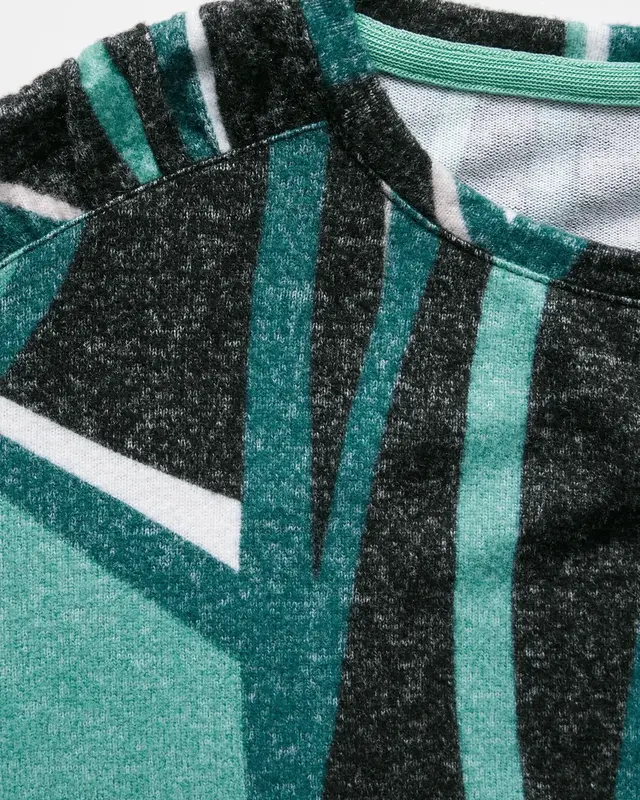 Cecil Bedrukt Shirt - Black Melange