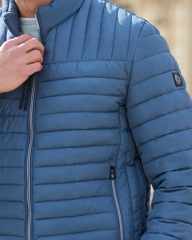 Lerros Licht Gewatteerd Jack - Crispy Blue