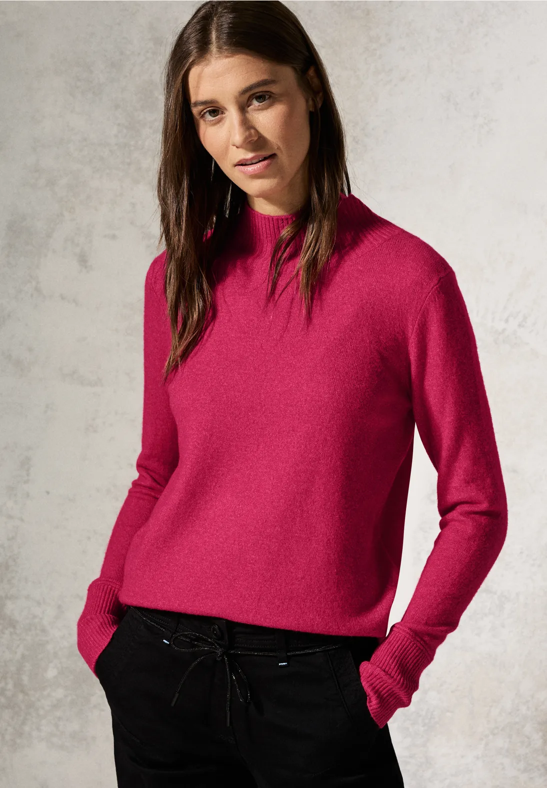 Cecil Knit Jumper - Barberry Red Melange
