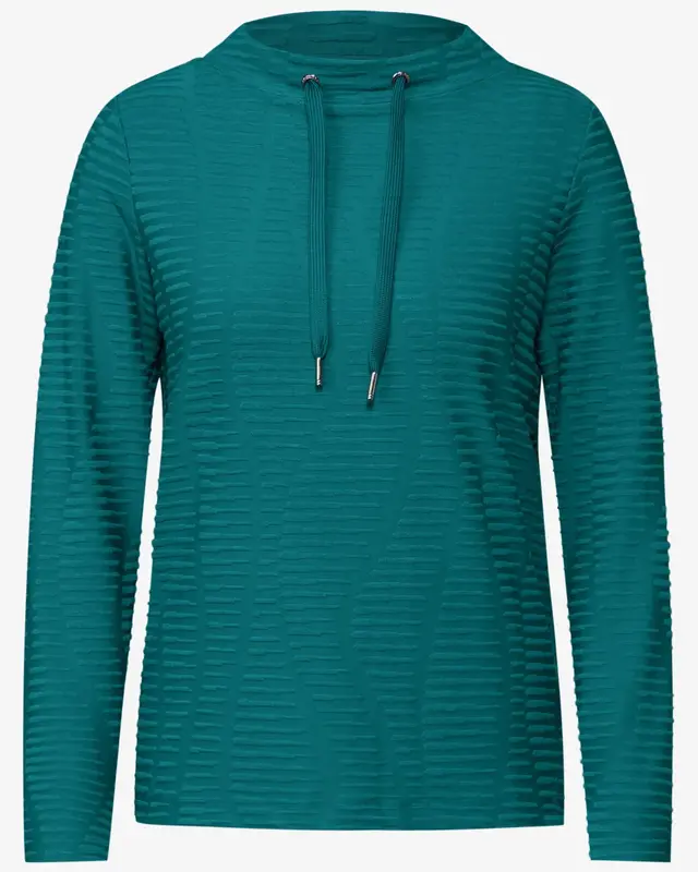 Cecil Structured Shirt - Petrol Green