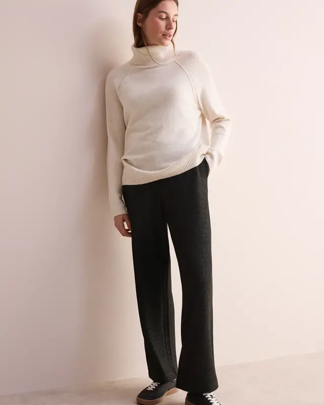 Cecil Hose mit Glitzer-Details Neele - Black Melange