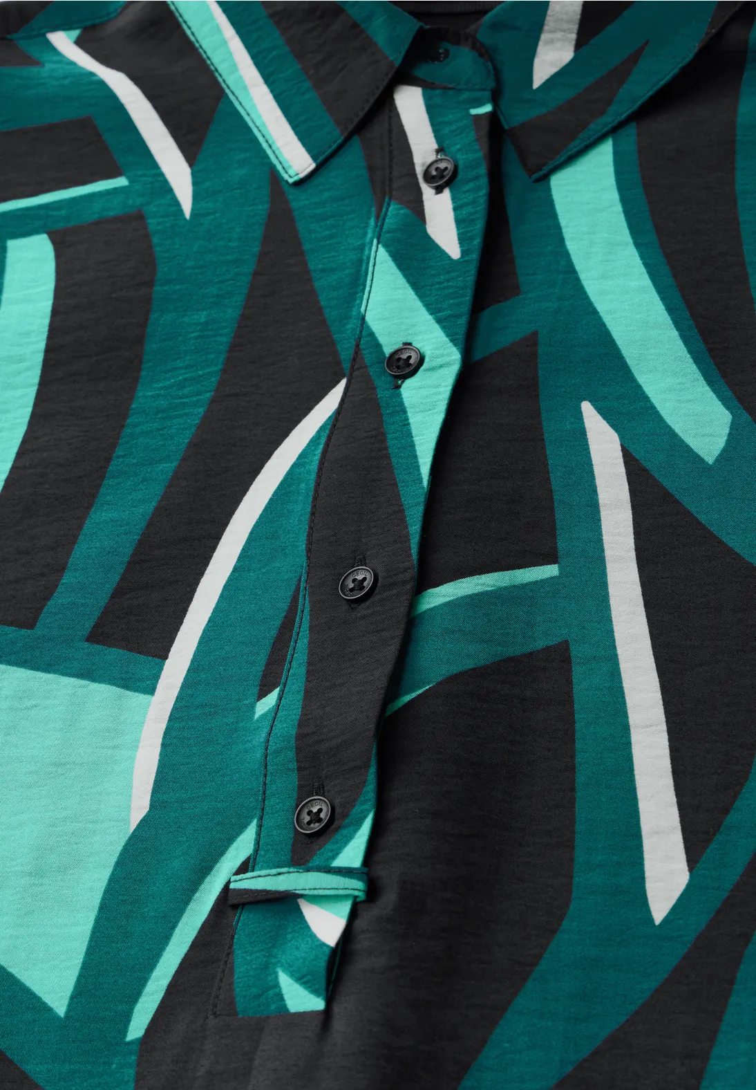 Cecil Printed Blouse - Black