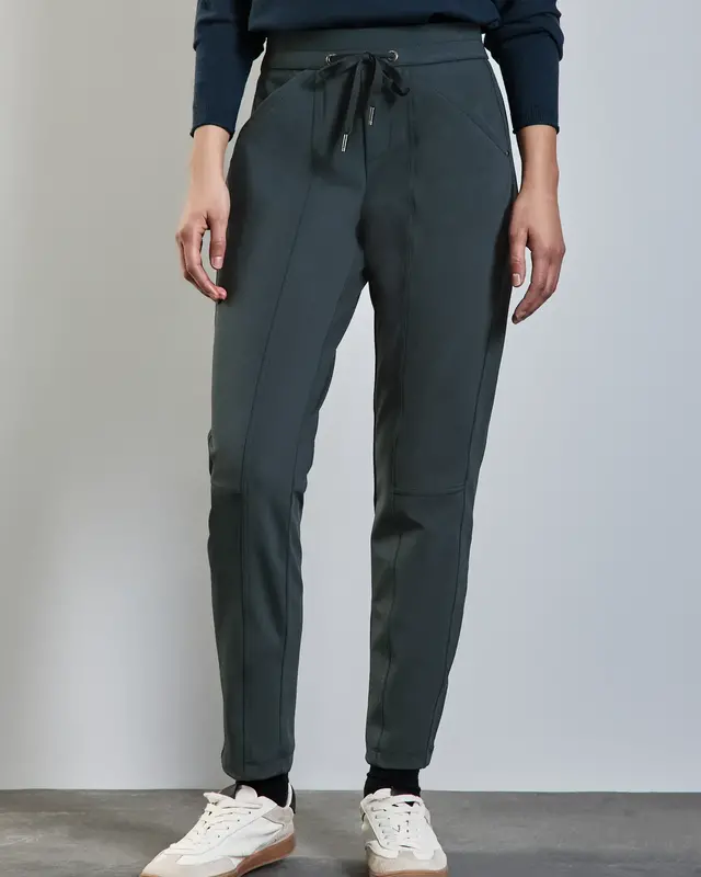 Street One Loose Fit Travel Pants Bonny - Cool Vintage Green