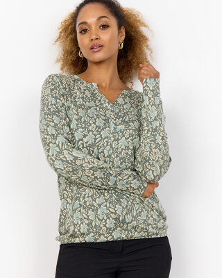 Soyaconcept Shirt Felicity AOP 493 - Misty Combi