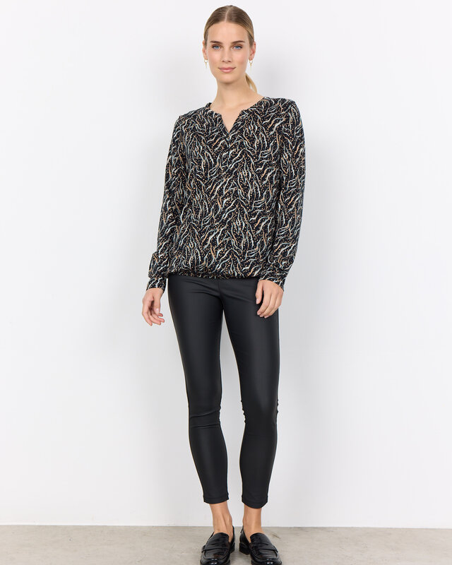 Soyaconcept Shirt Felicity AOP 489 - Mineral Green Combi