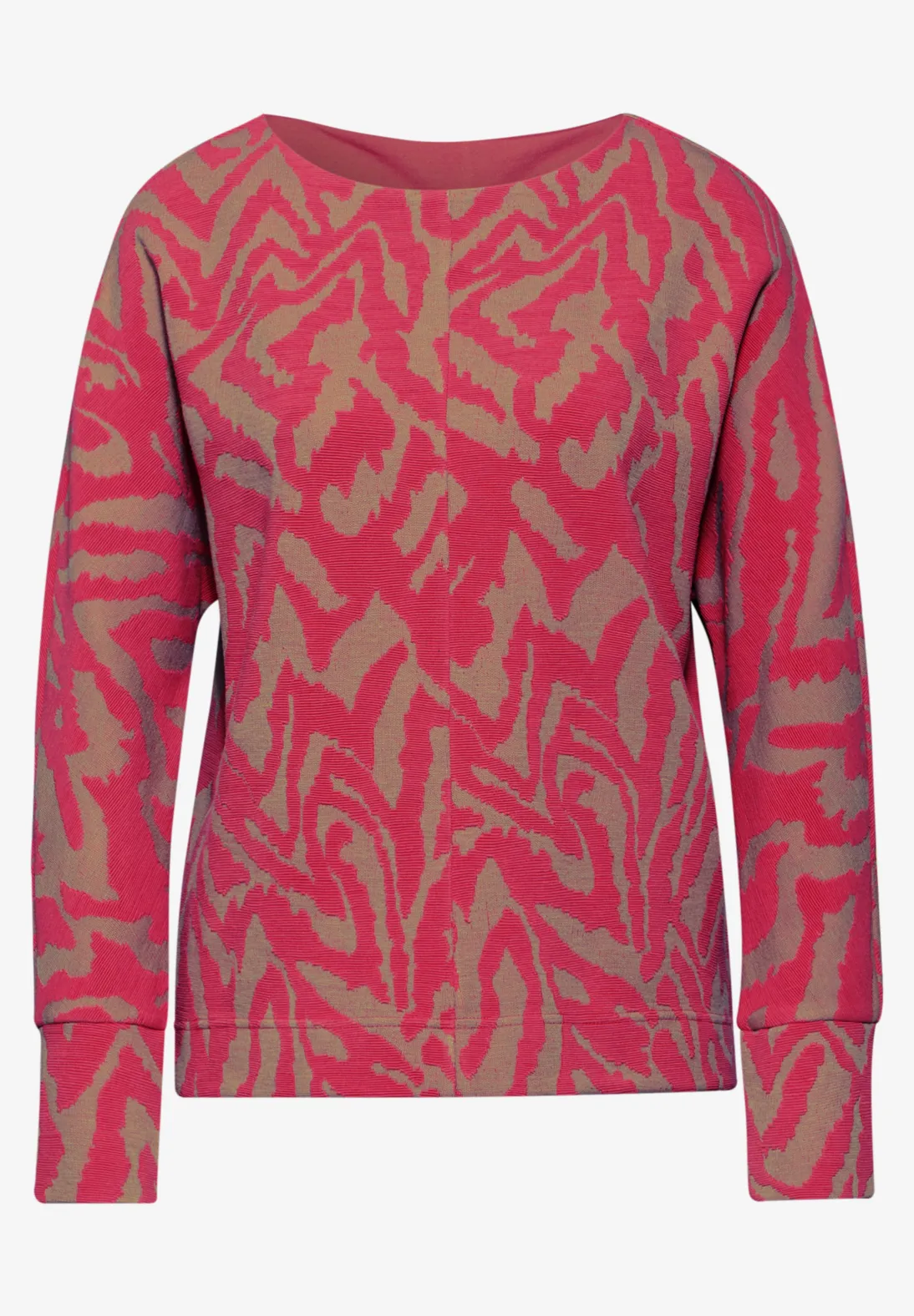 Street One Tweekleurig Jacquard Shirt - Sugar Coral