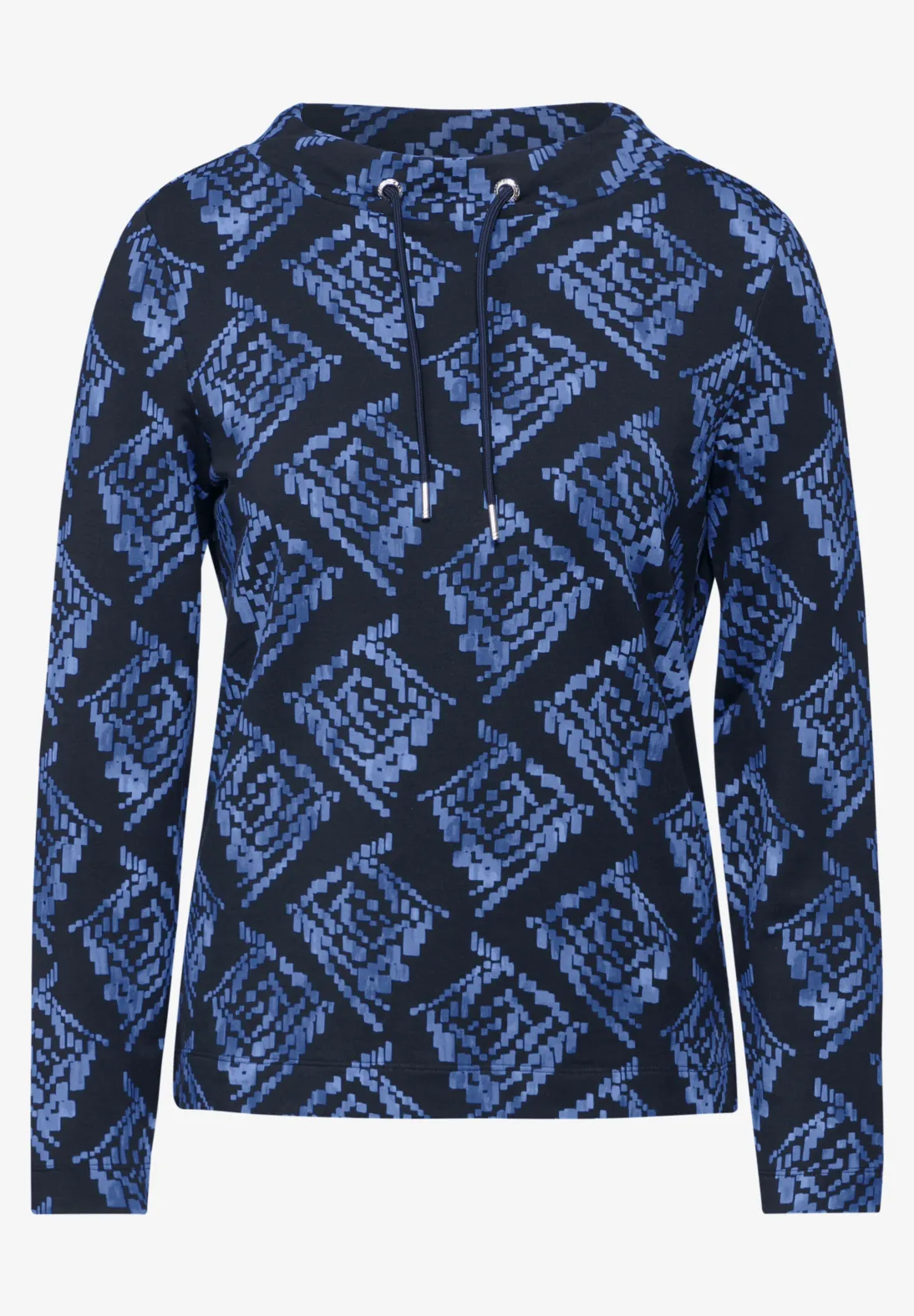 Cecil Bedrukt Shirt - Universal Blue