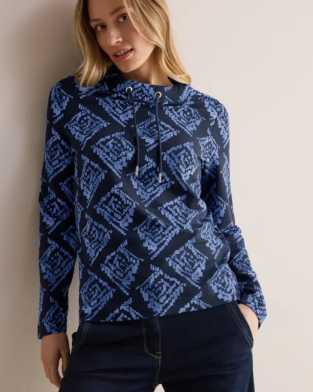 Cecil Print Shirt - Universal Blue