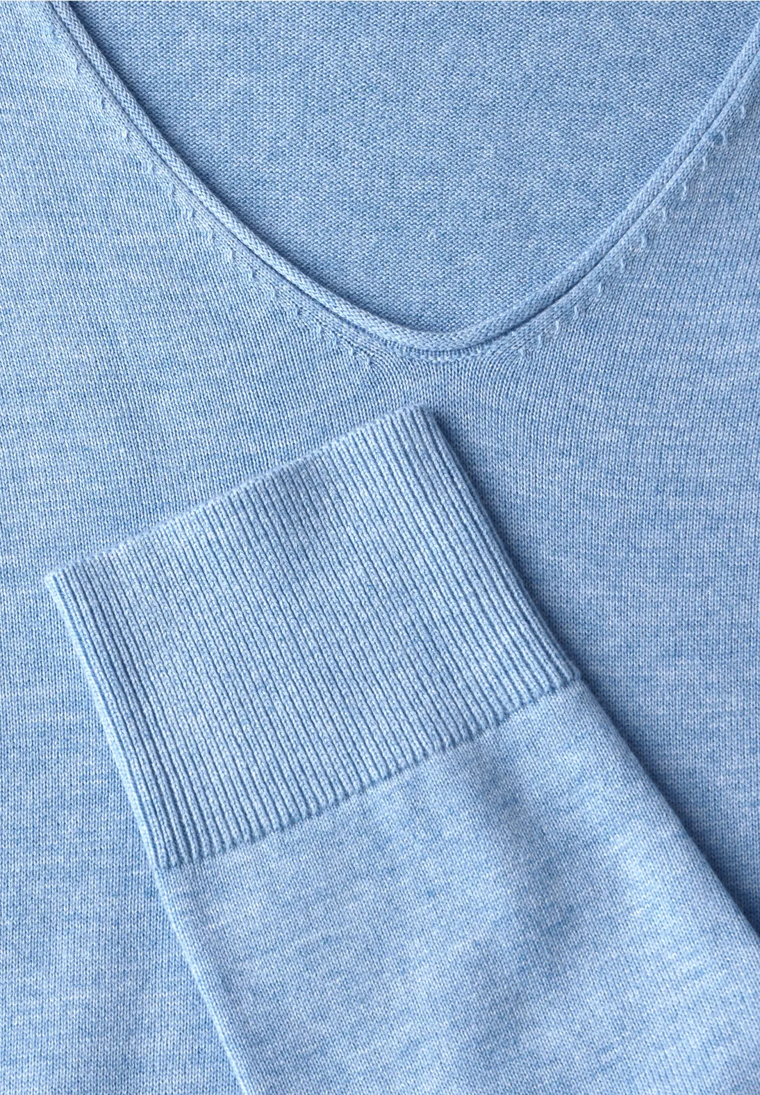 Cecil Feinstrick Pullover - Light Blue Melange