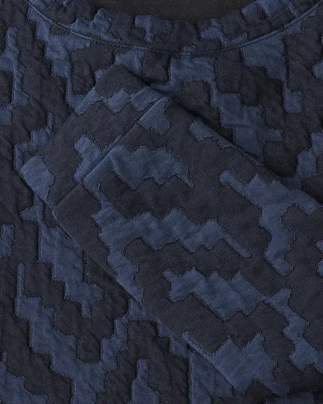 Cecil Gestructureerd Jacquard Shirt - Universal Blue