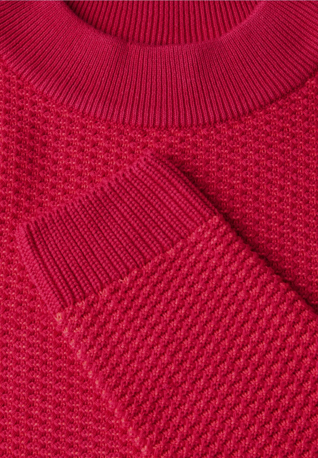 Cecil Two-Tone Structured Jumper - Granita Red