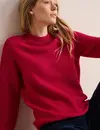 Cecil Two-Tone Strukturpullover - Granita Red
