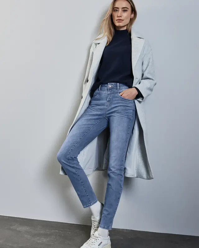 Street One Jeans im Slim Fit York - Light Blue Wash