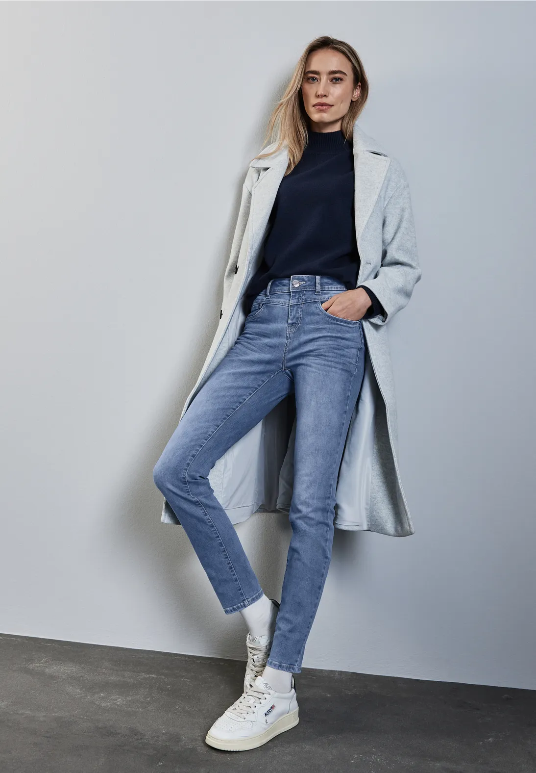 Street One Jeans im Slim Fit York - Light Blue Wash