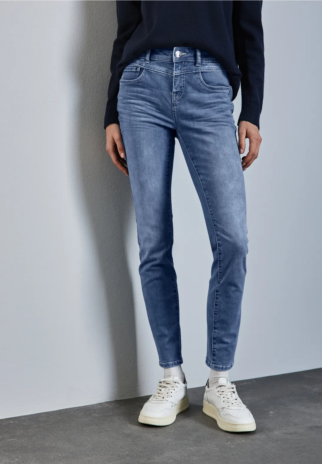 Street One Jeans im Slim Fit York - Light Blue Wash