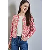 Silk-Look Jacket with Print - Sugar Coral