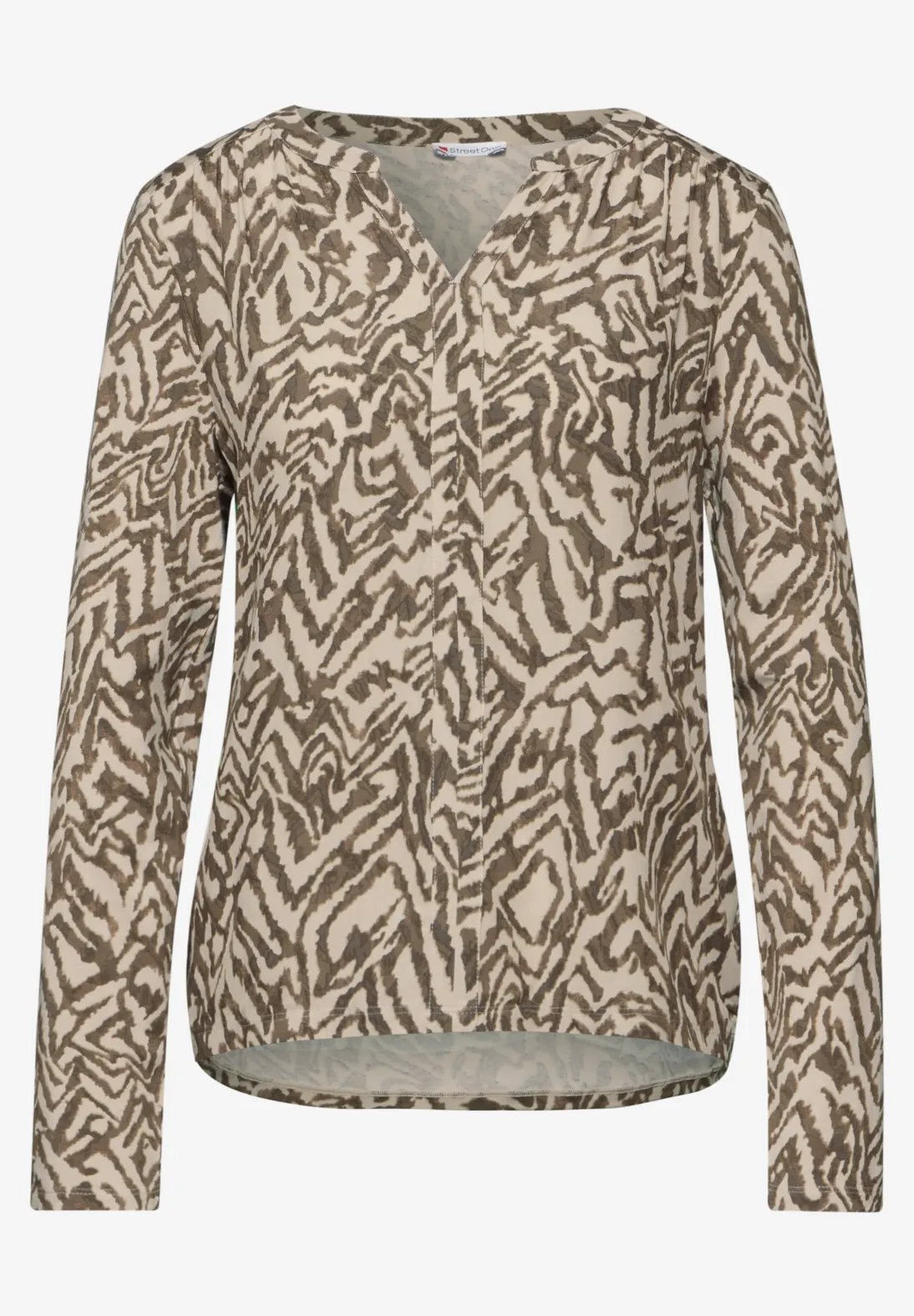 Street One Bedrukt Shirt - Honey Sand