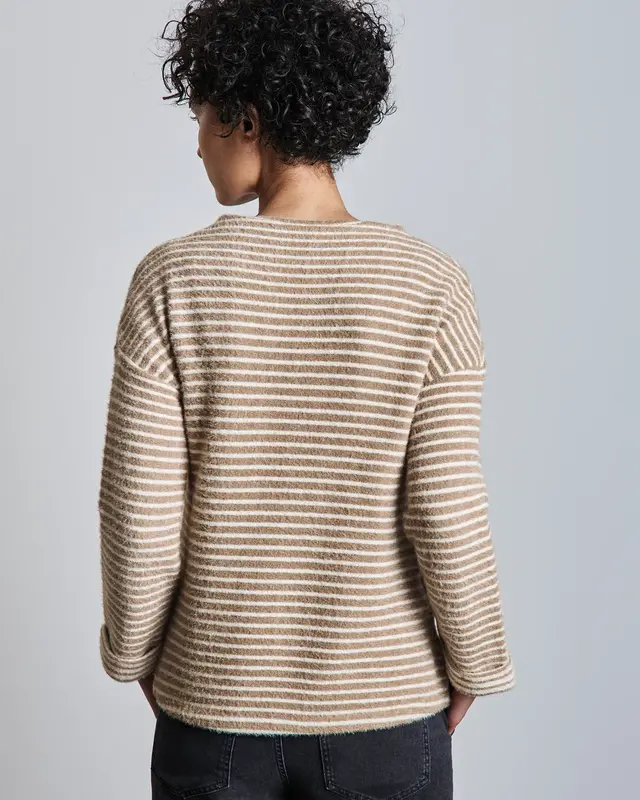 Street One Gestreept Shirt - Honey Sand