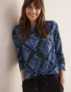 Cecil Zacht Shirt met Print - Universal Blue