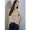 Gebreid Shirt met Structuur - Honey Sand Melange