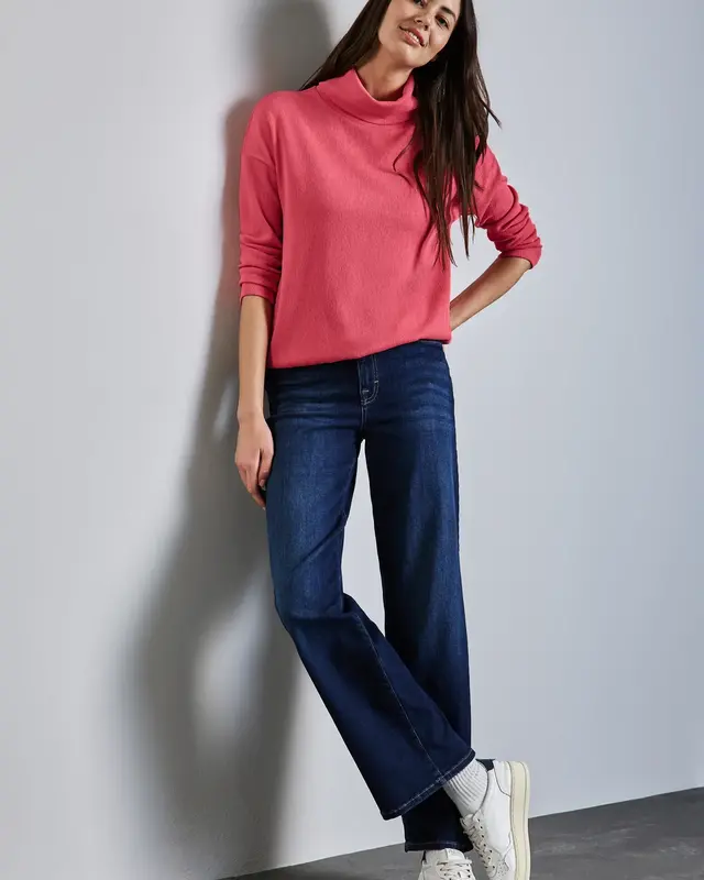 Street One Strukturshirt - Sugar Coral