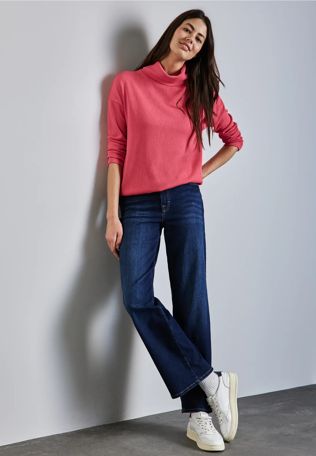 T-shirt structuré pour femmes en Beige