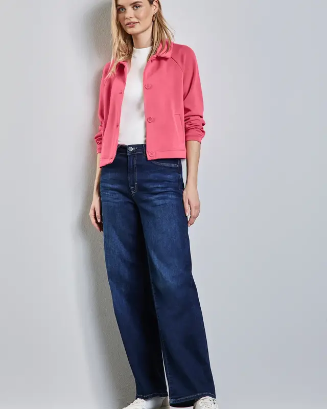 Street One Zijden Look Jasje - Sugar Coral