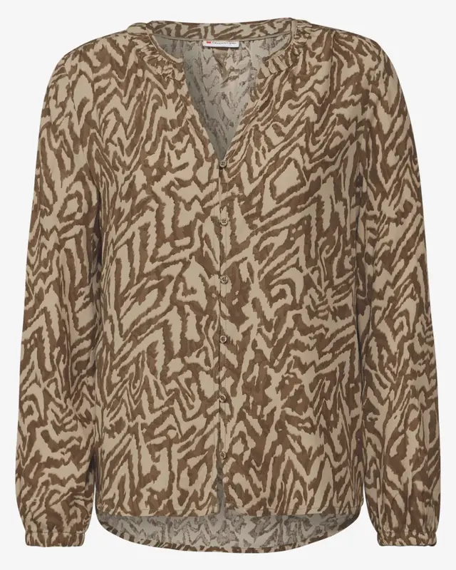 Street One Bedrukte Blouse - Honey Sand