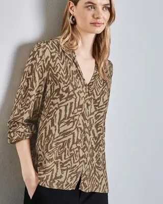 Street One Bedruckte Bluse - Honey Sand
