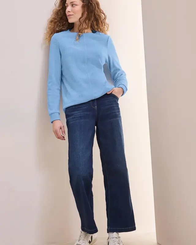 Cecil Cord-Shirt - Fresh Light Blue