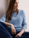 Cecil Struktur Pullover - Heather Sky Blue