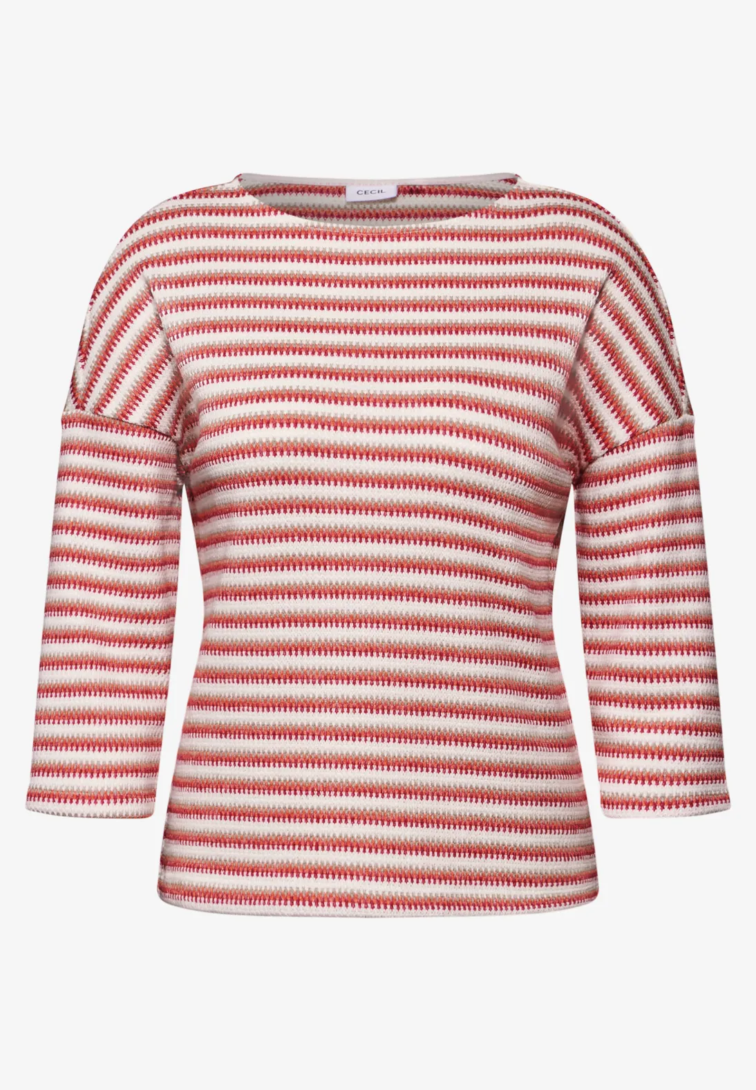 Cecil Knit Look Shirt - Granita Red