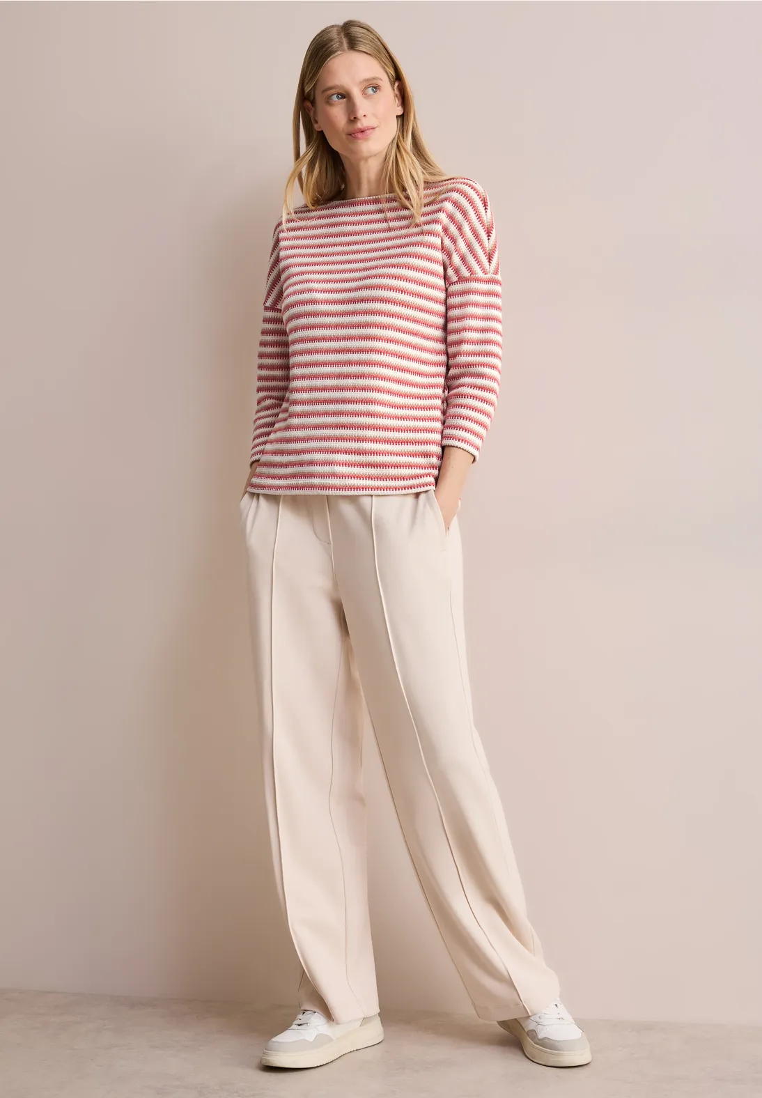 Cecil Gebreid Shirt - Granita Red