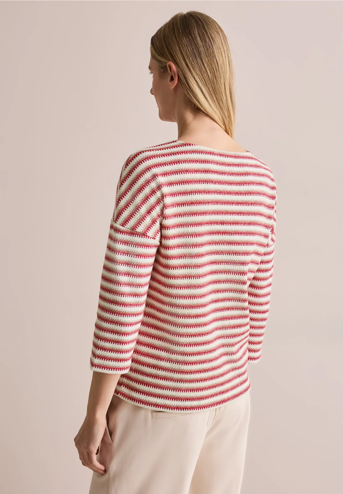 Cecil Gebreid Shirt - Granita Red