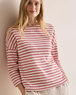 Cecil Gebreid Shirt - Granita Red