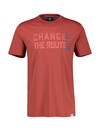 Lerros T-Shirt mit Frontprint - Earth Red