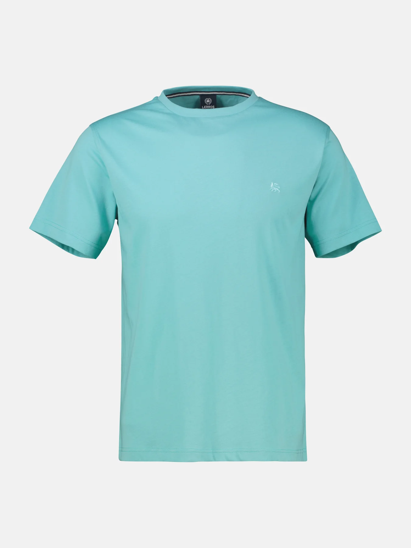 Lerros Basic T-Shirt met Ronde Hals - Coastal Blue