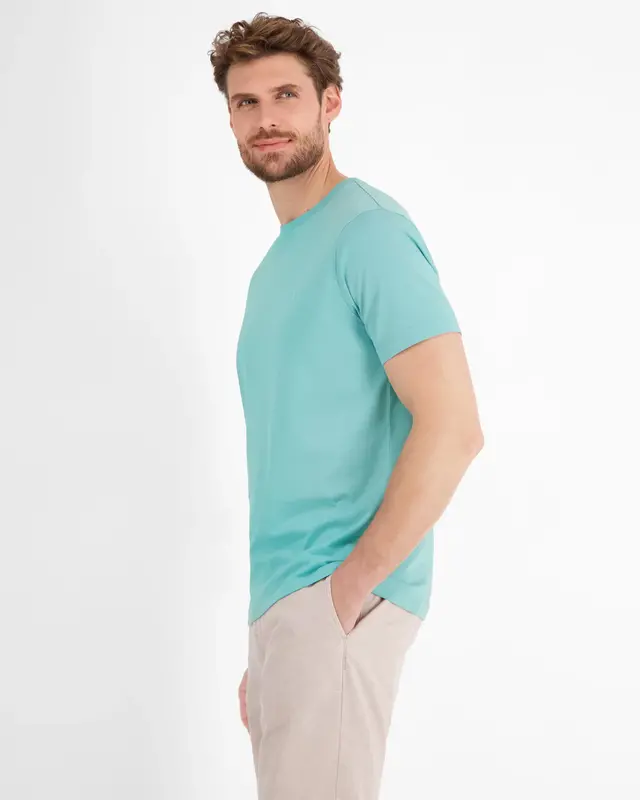 Lerros T-Shirt mit Rundhalsausschnitt - Coastal Blue