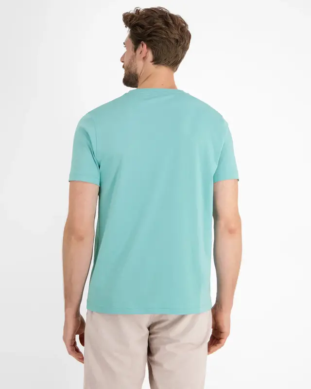 Lerros T-Shirt mit Rundhalsausschnitt - Coastal Blue