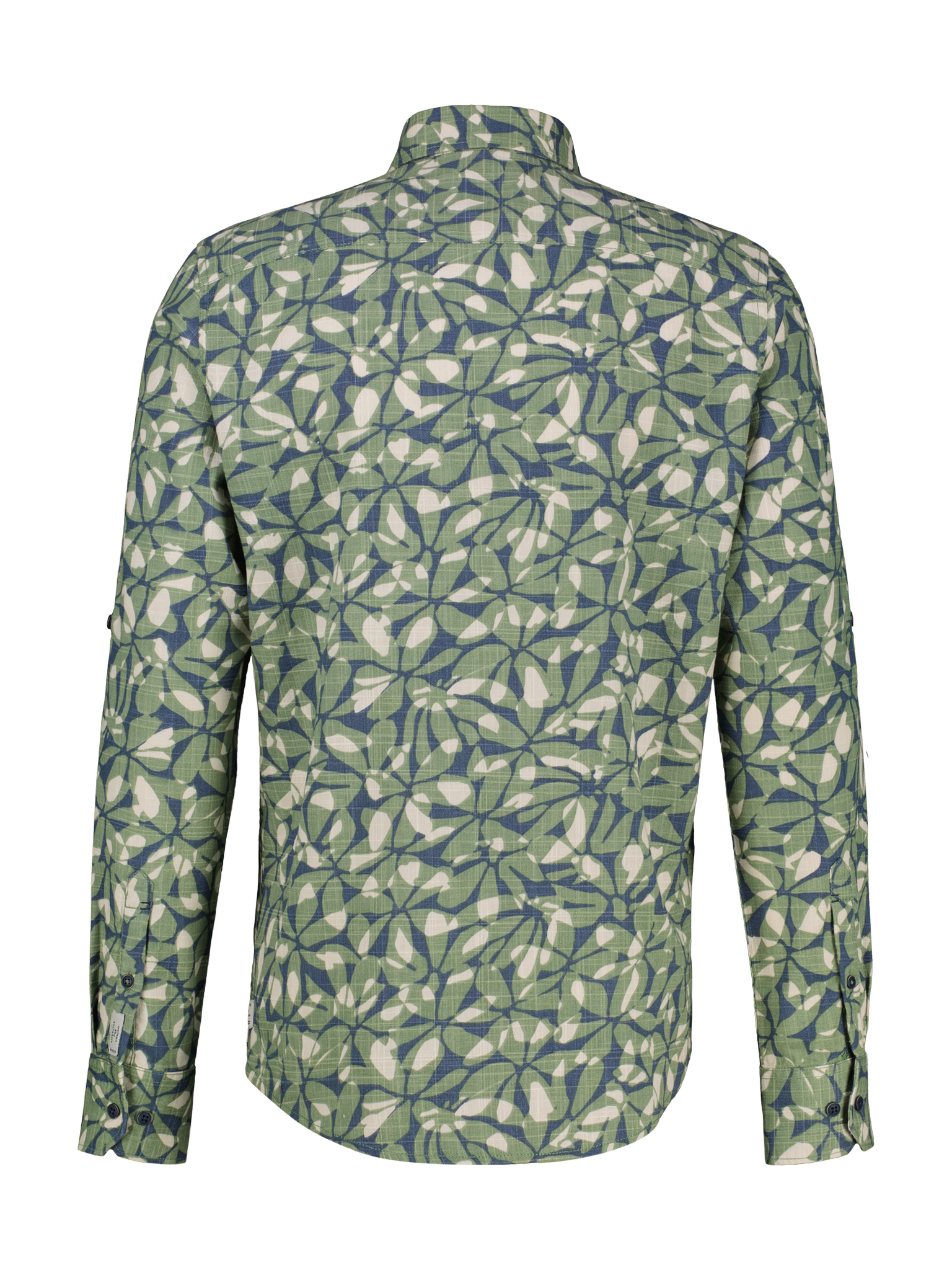 Lerros Overhemd met Print - Sage Green