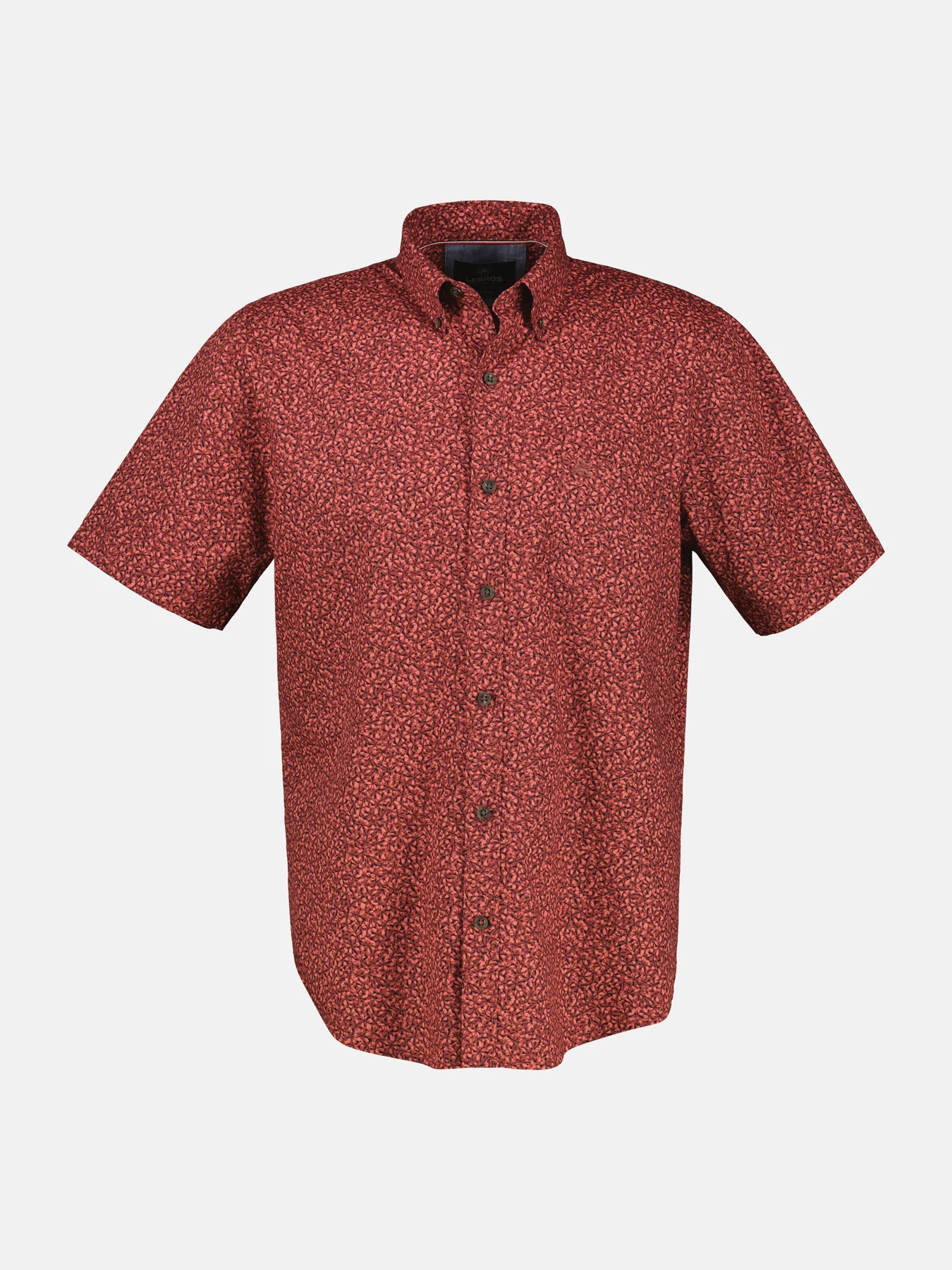 Lerros Print Short Sleeve Shirt - Earth Red