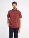 Lerros Print Short Sleeve Shirt - Earth Red